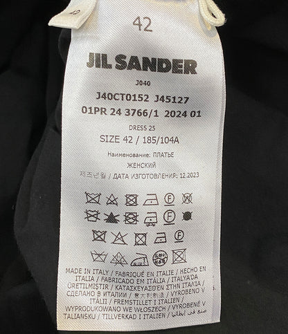 Jil sander 長袖ワンピース J40CT0152 ブラック レディース SIZE 42 ジルサンダー