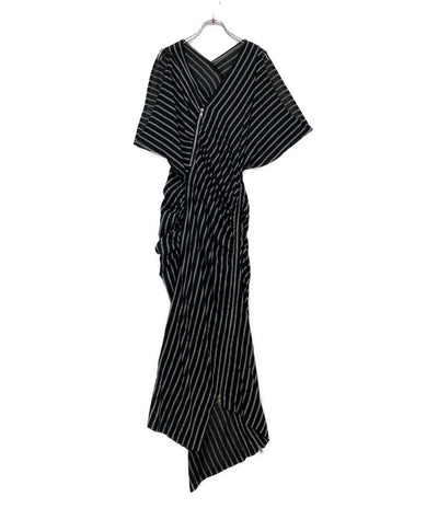 LIMI feu ワンピース ストライプ ジップデザイン LC-D07-015 レディース SIZE S リミフゥ