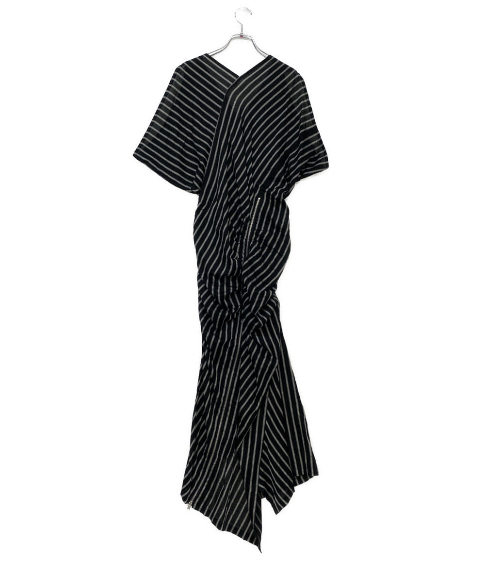 LIMI feu ワンピース ストライプ ジップデザイン LC-D07-015 レディース SIZE S リミフゥ