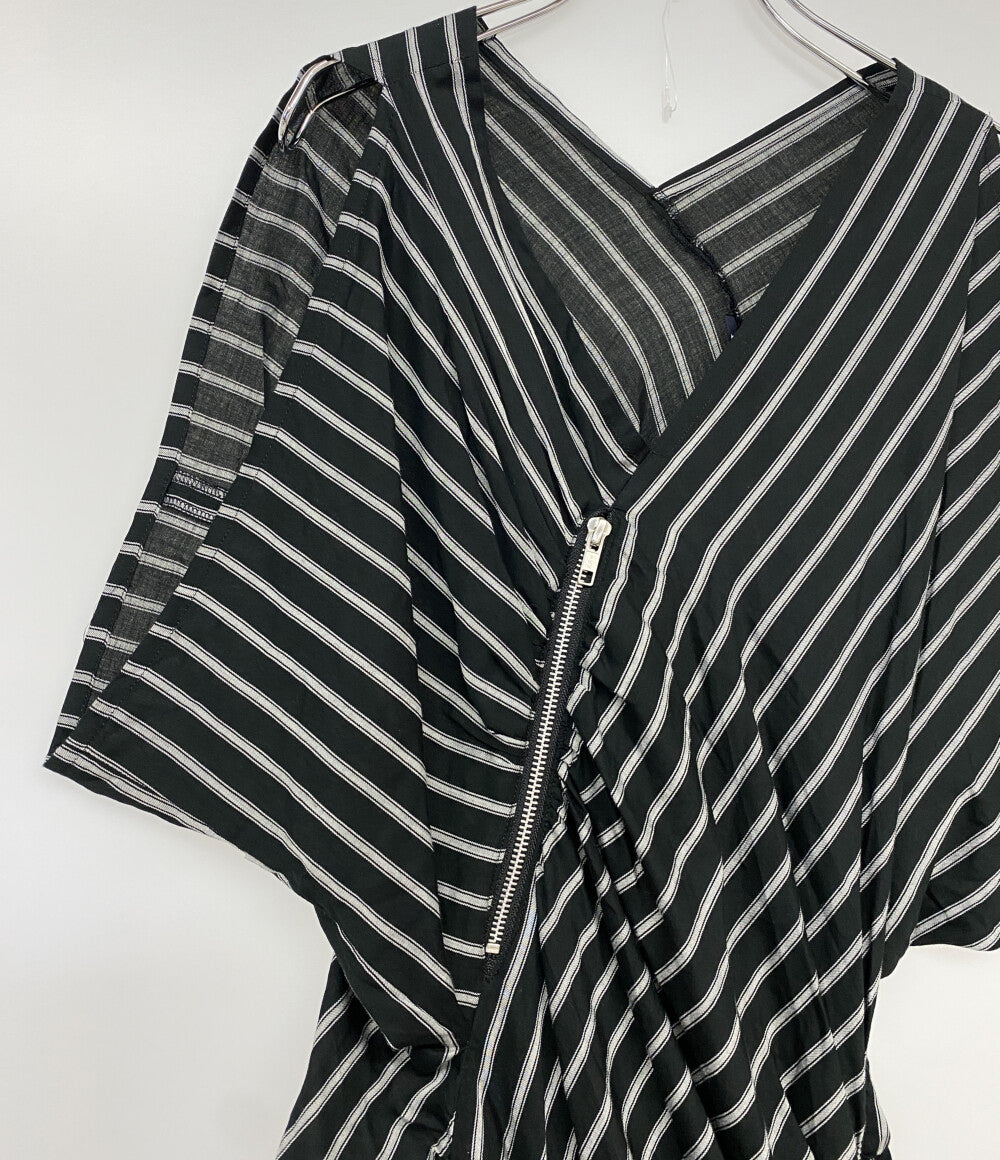 LIMI feu ワンピース ストライプ ジップデザイン LC-D07-015 レディース SIZE S リミフゥ
