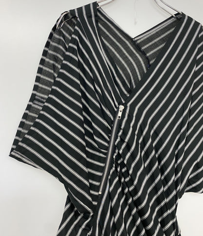 LIMI feu ワンピース ストライプ ジップデザイン LC-D07-015 レディース SIZE S リミフゥ