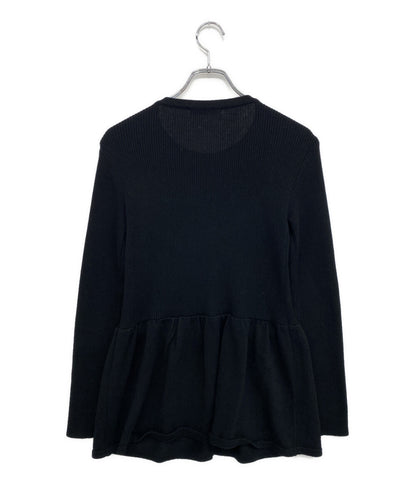 美品 Rene カーディガン レース ペプラムレース ブラック 5332150 レディース SIZE 34 ルネ