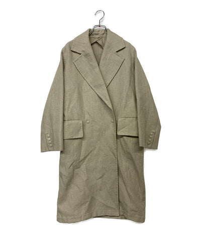 MAX MARA コート リネン100 ベージュ 23101101326 レディース SIZE 34 マックスマーラ