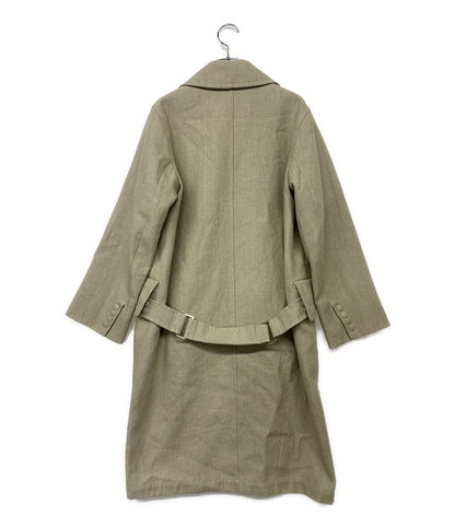 MAX MARA コート リネン100 ベージュ 23101101326 レディース SIZE 34 マックスマーラ