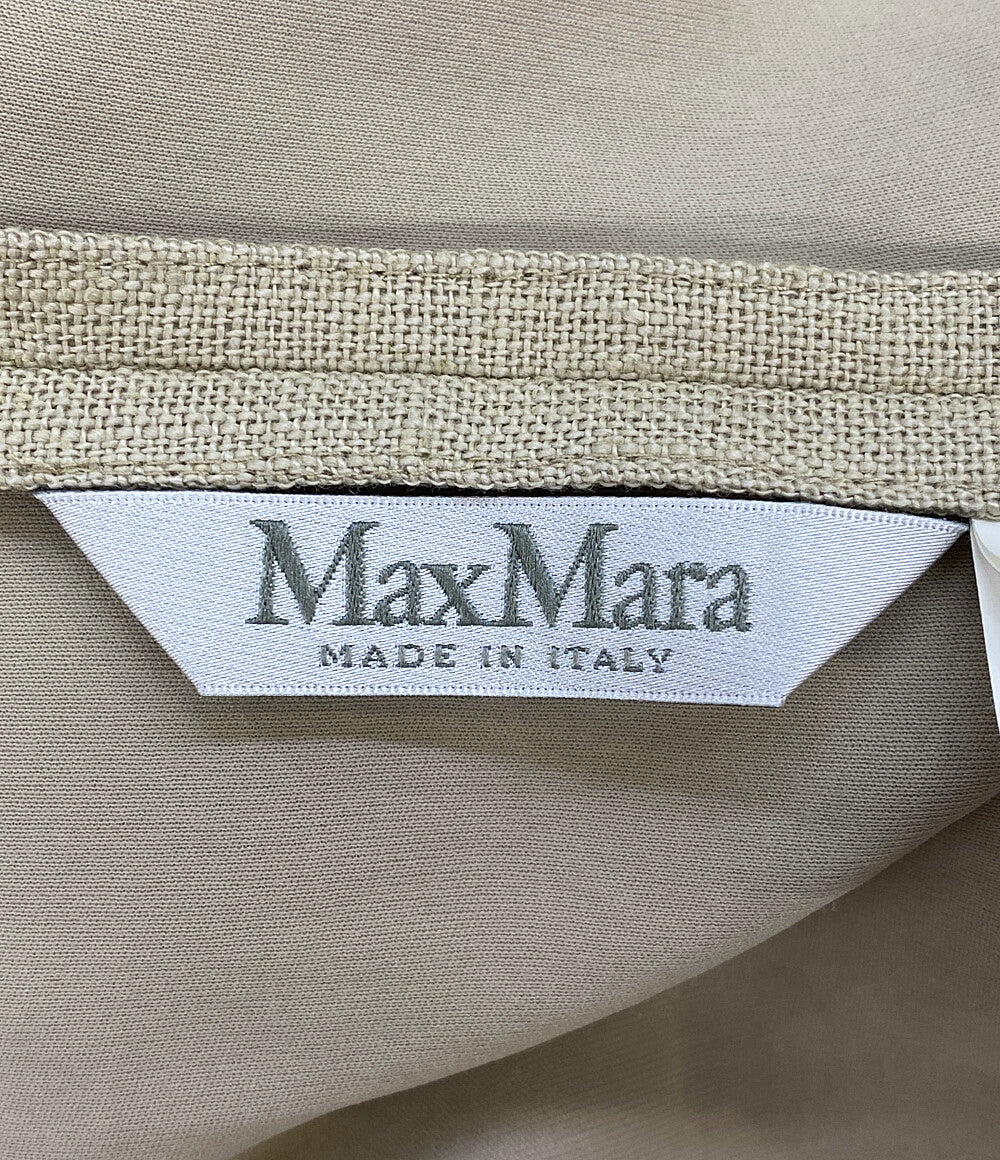 MAX MARA コート リネン100 ベージュ 23101101326 レディース SIZE 34 マックスマーラ