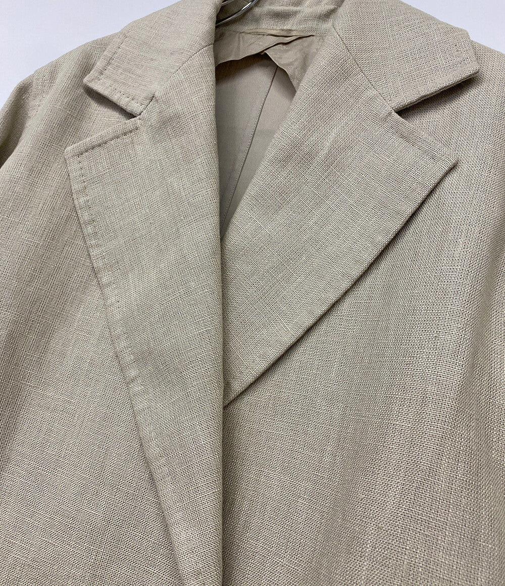 MAX MARA コート リネン100 ベージュ 23101101326 レディース SIZE 34 マックスマーラ