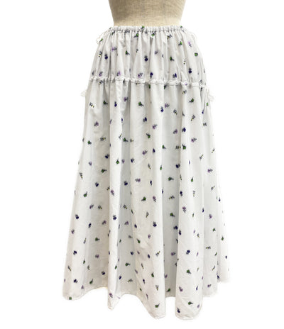 Drawer 22AW 6524-299-1708 ジャガードタフタスカート 小花柄 レディース SIZE 38 ドゥロワー