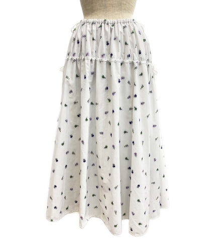 Drawer 22AW 6524-299-1708 ジャガードタフタスカート 小花柄 レディース SIZE 38 ドゥロワー