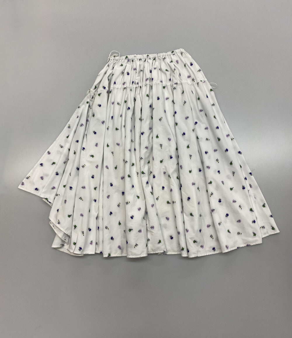 Drawer 22AW 6524-299-1708 ジャガードタフタスカート 小花柄 レディース SIZE 38 ドゥロワー