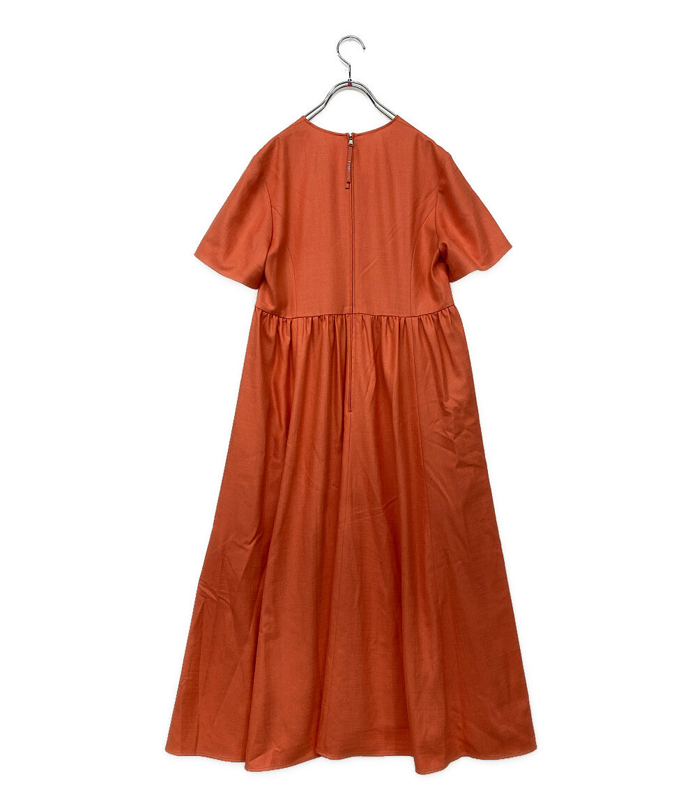 美品 FOXEY 半袖ワンピース 25ss 45140 Sundance マンダリン レディース SIZE 38 フォクシー