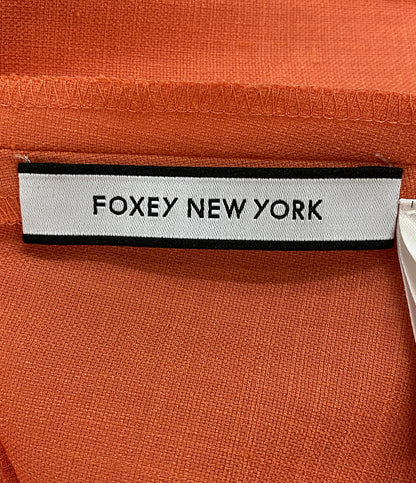 美品 FOXEY 半袖ワンピース 25ss 45140 Sundance マンダリン レディース SIZE 38 フォクシー