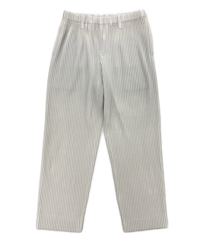 HOMME PLISSE ISSEY MIYAKE パンツ HP55JF450 グレー プリーツ加工 メンズ SIZE 3 オム プリッセ イッセイミヤケ