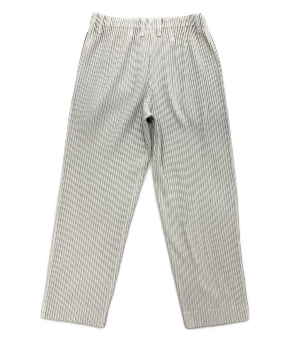 HOMME PLISSE ISSEY MIYAKE パンツ HP55JF450 グレー プリーツ加工 メンズ SIZE 3 オム プリッセ イッセイミヤケ