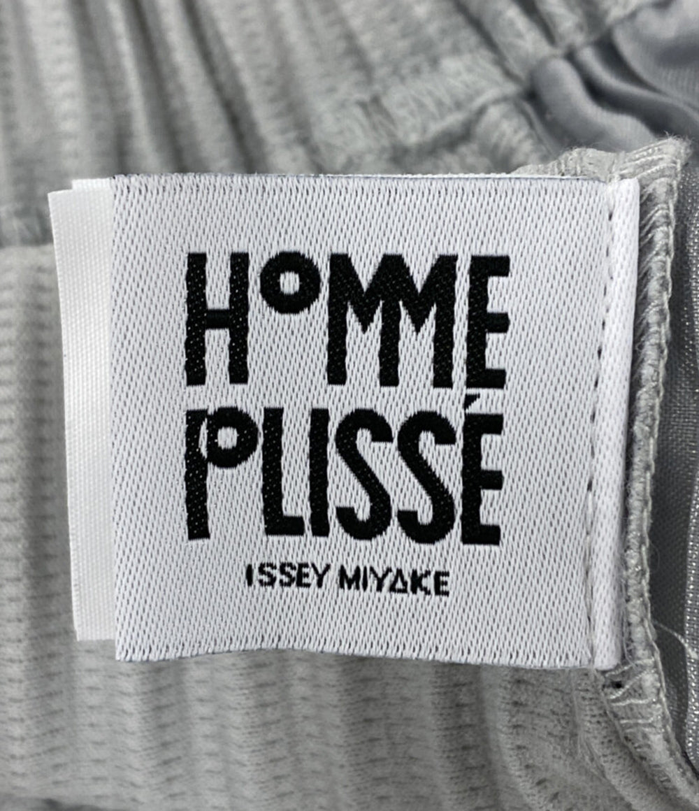 HOMME PLISSE ISSEY MIYAKE パンツ HP55JF450 グレー プリーツ加工