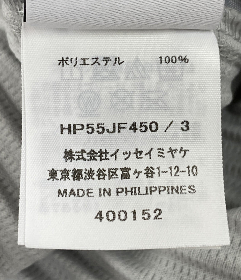 HOMME PLISSE ISSEY MIYAKE パンツ HP55JF450 グレー プリーツ加工 メンズ SIZE 3 オム プリッセ イッセイミヤケ
