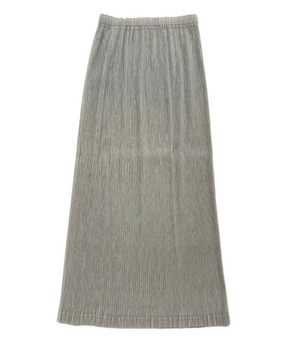 ISSEY MIYAKE スカート プリーツ グレー IM42FG452 レディース SIZE 2 イッセイミヤケ