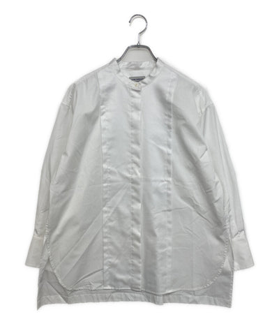JOHN SMEDLEY 長袖シャツ バンドカラーコットン100 L0343FB111 レディース SIZE F ジョンスメドレー