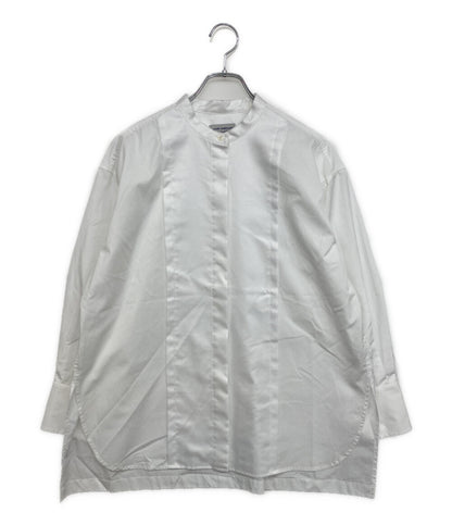 JOHN SMEDLEY 長袖シャツ バンドカラーコットン100 L0343FB111 レディース SIZE F ジョンスメドレー