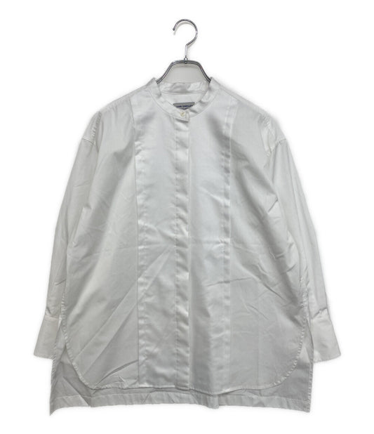JOHN SMEDLEY 長袖シャツ バンドカラーコットン100 L0343FB111 レディース SIZE F ジョンスメドレー