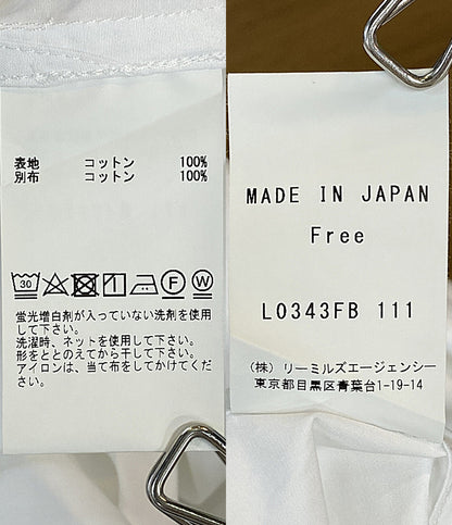 JOHN SMEDLEY 長袖シャツ バンドカラーコットン100 L0343FB111 レディース SIZE F ジョンスメドレー