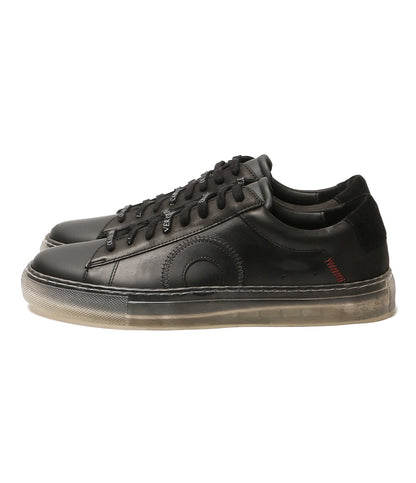 美品 OLIVER CABELL オリバーキャベル スニーカー ローカット レザー ダメージ加工 ブラック レディース SIZE 39