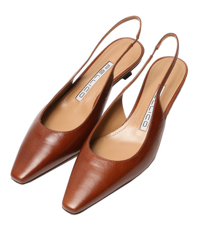 PELLICO ペリーコ パンプス バッグスリング ブラウン ポインテッドトゥ レディース SIZE 37.5