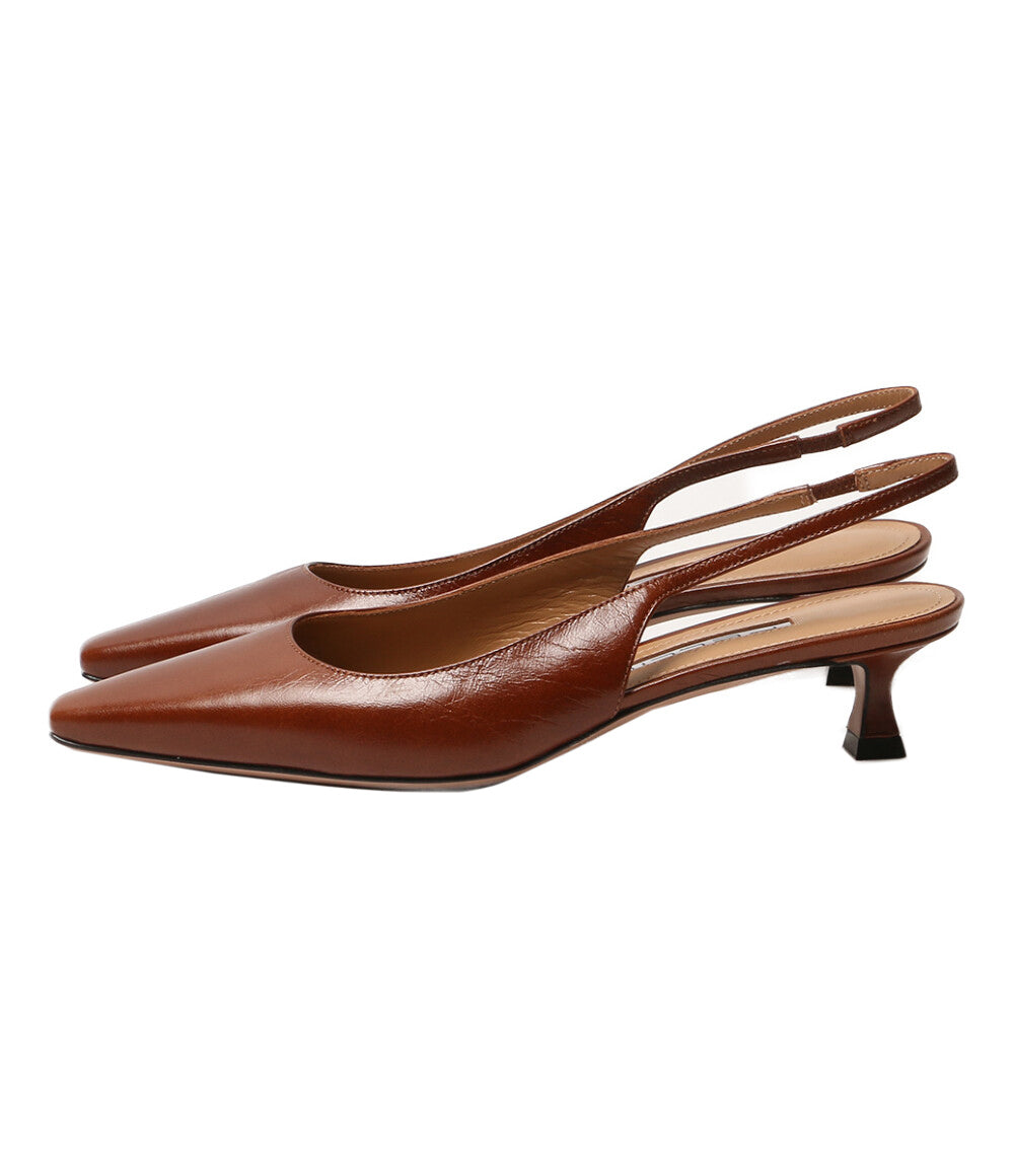 PELLICO ペリーコ パンプス バッグスリング ブラウン ポインテッドトゥ レディース SIZE 37.5
