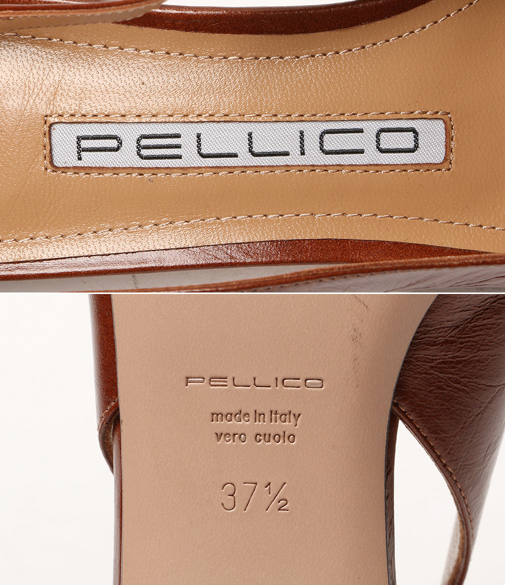 PELLICO ペリーコ パンプス バッグスリング ブラウン ポインテッドトゥ