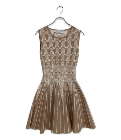 美品 ANAYI × ANTONINO VALENTI アントニーノ ヴァレンティ ノースリーブミニワンピース 112028-29-020-13-380 レディース SIZE 38 アナイ