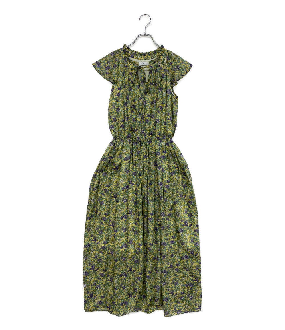美品 OBLI オブリ フレンチスリーブワンピース 10ZKNKD4-M レディース SIZE M