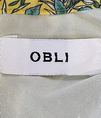 美品 OBLI オブリ フレンチスリーブワンピース 10ZKNKD4-M レディース SIZE M