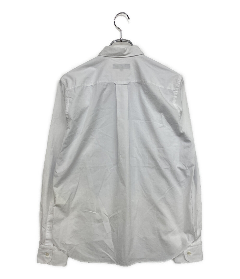 美品 COMME des GARCONS HOMME 長袖シャツ ストライプパッチワーク HQ-B010 メンズ SIZE M コムデギャルソンオム