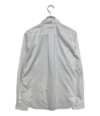 美品 COMME des GARCONS HOMME 長袖シャツ ストライプパッチワーク HQ-B010 メンズ SIZE M コムデギャルソンオム