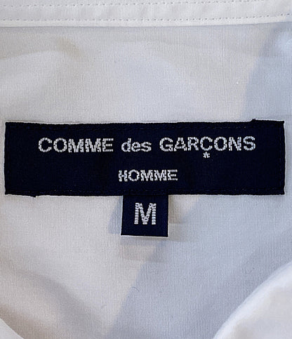 美品 COMME des GARCONS HOMME 長袖シャツ ストライプパッチワーク HQ-B010 メンズ SIZE M コムデギャルソンオム
