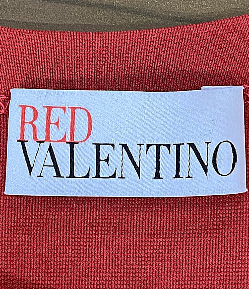 RED VALENTINO ドレス パフスリーブドレス レッド ストレッチ UR3MJ05H5C8 レディース SIZE S レッドヴァレンティノ