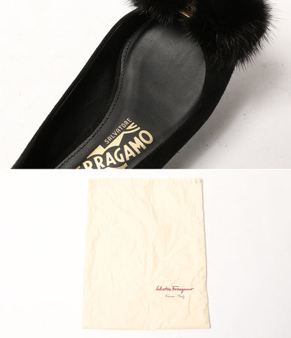 Salvatore Ferragamo バレエシューズ ミンク VARINA レディース SIZE 4.5 サルヴァトーレフェラガモ