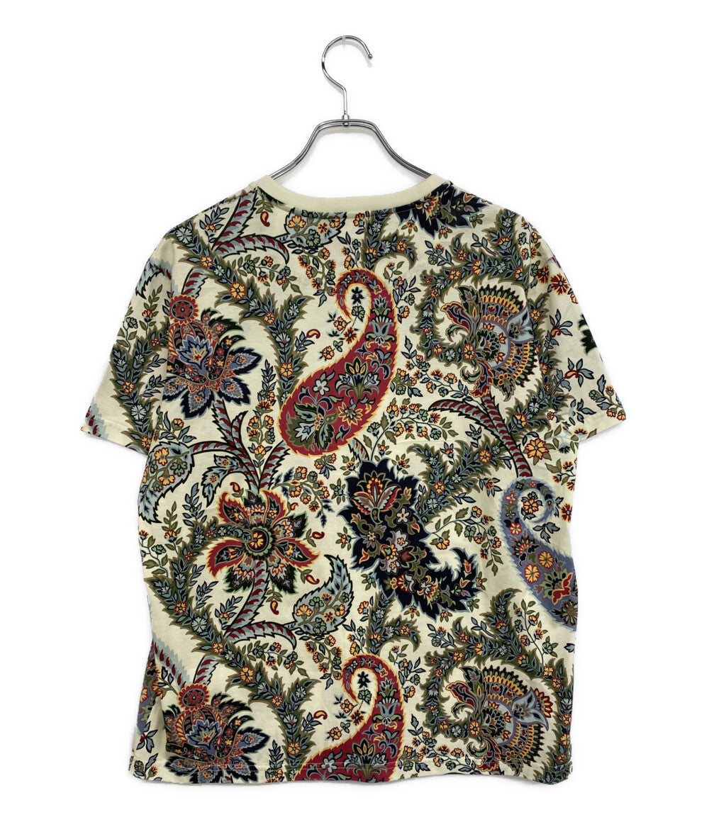 美品 ETRO 半袖Tシャツ ペイズリー柄 M半袖T ベージュ メンズ SIZE XS
