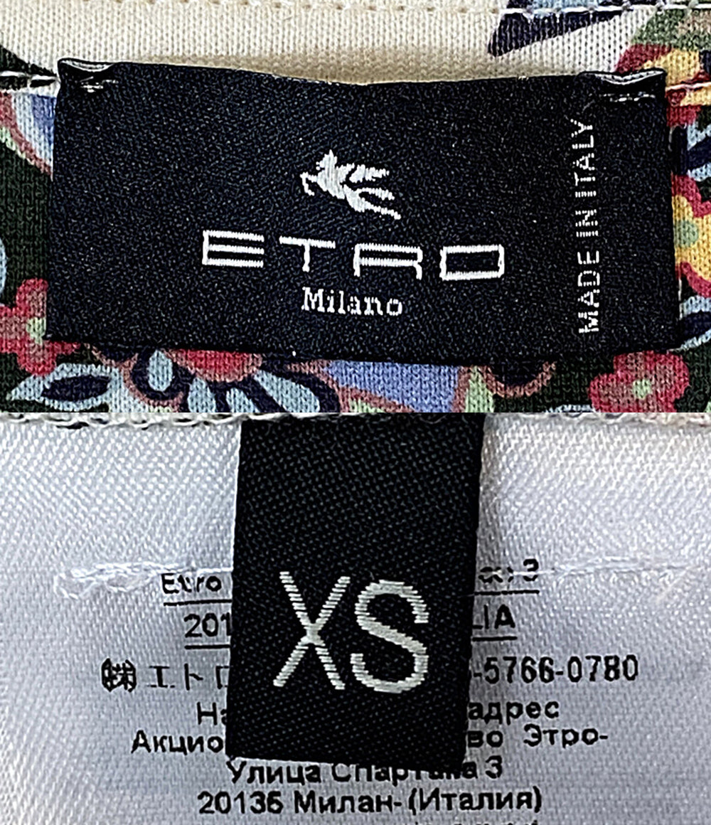 美品 ETRO 半袖Tシャツ ペイズリー柄 M半袖T ベージュ メンズ SIZE XS