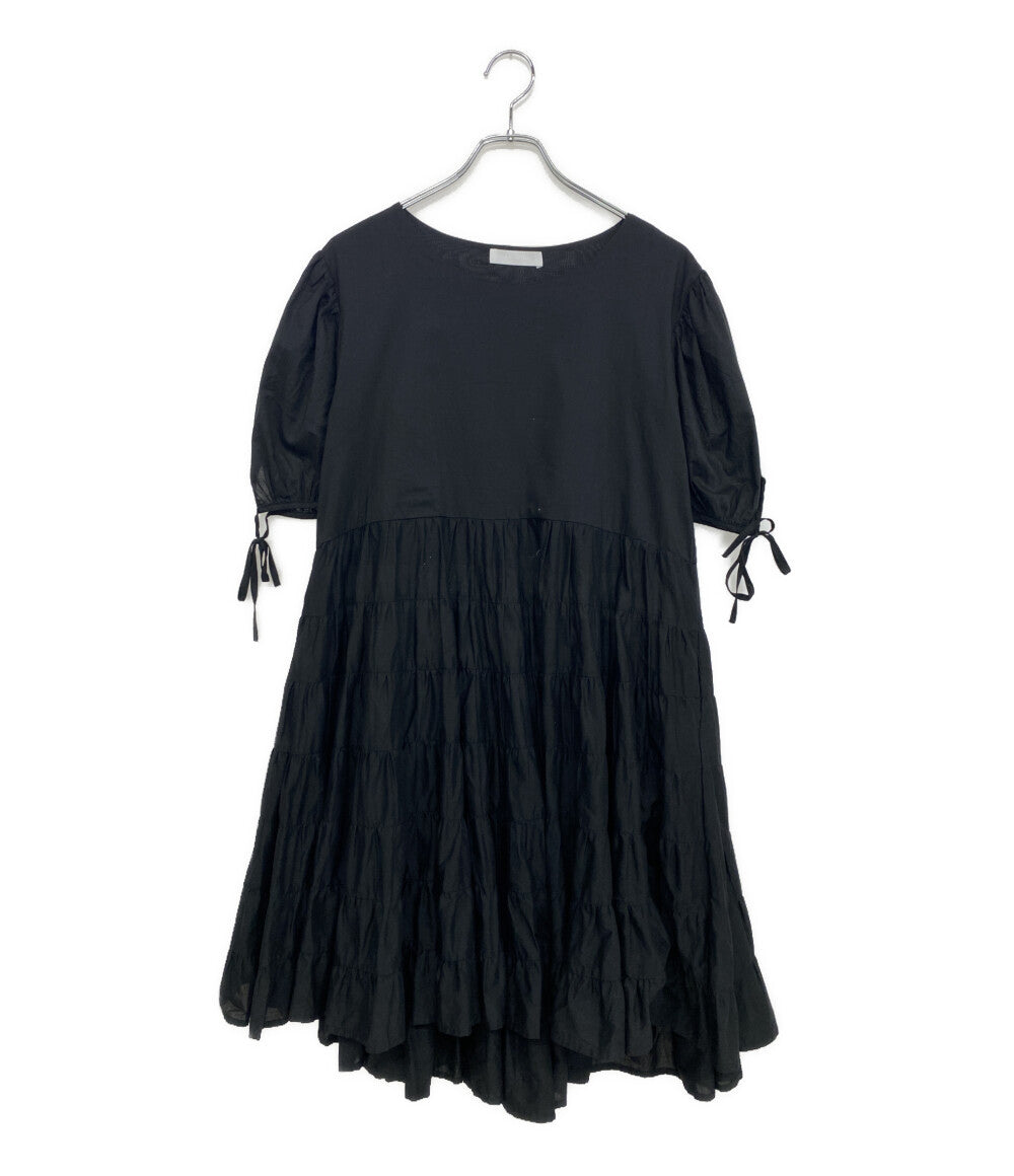 Merlette 半袖ワンピース ブラック 3510300041 レディース SIZE XS マーレット