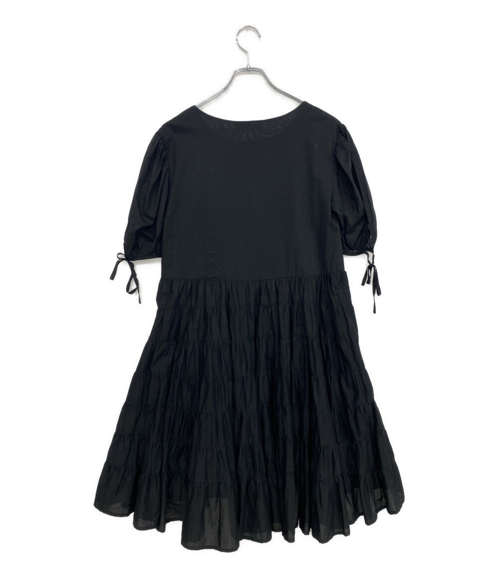 Merlette 半袖ワンピース ブラック 3510300041 レディース SIZE XS マーレット