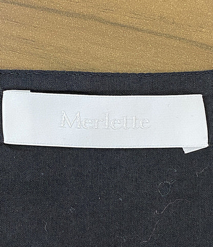 Merlette 半袖ワンピース ブラック 3510300041 レディース SIZE XS マーレット