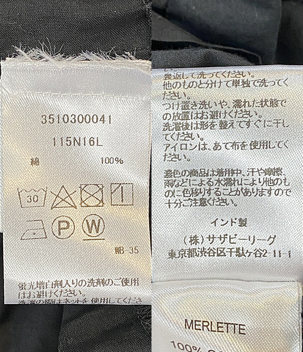 Merlette 半袖ワンピース ブラック 3510300041 レディース SIZE XS マーレット