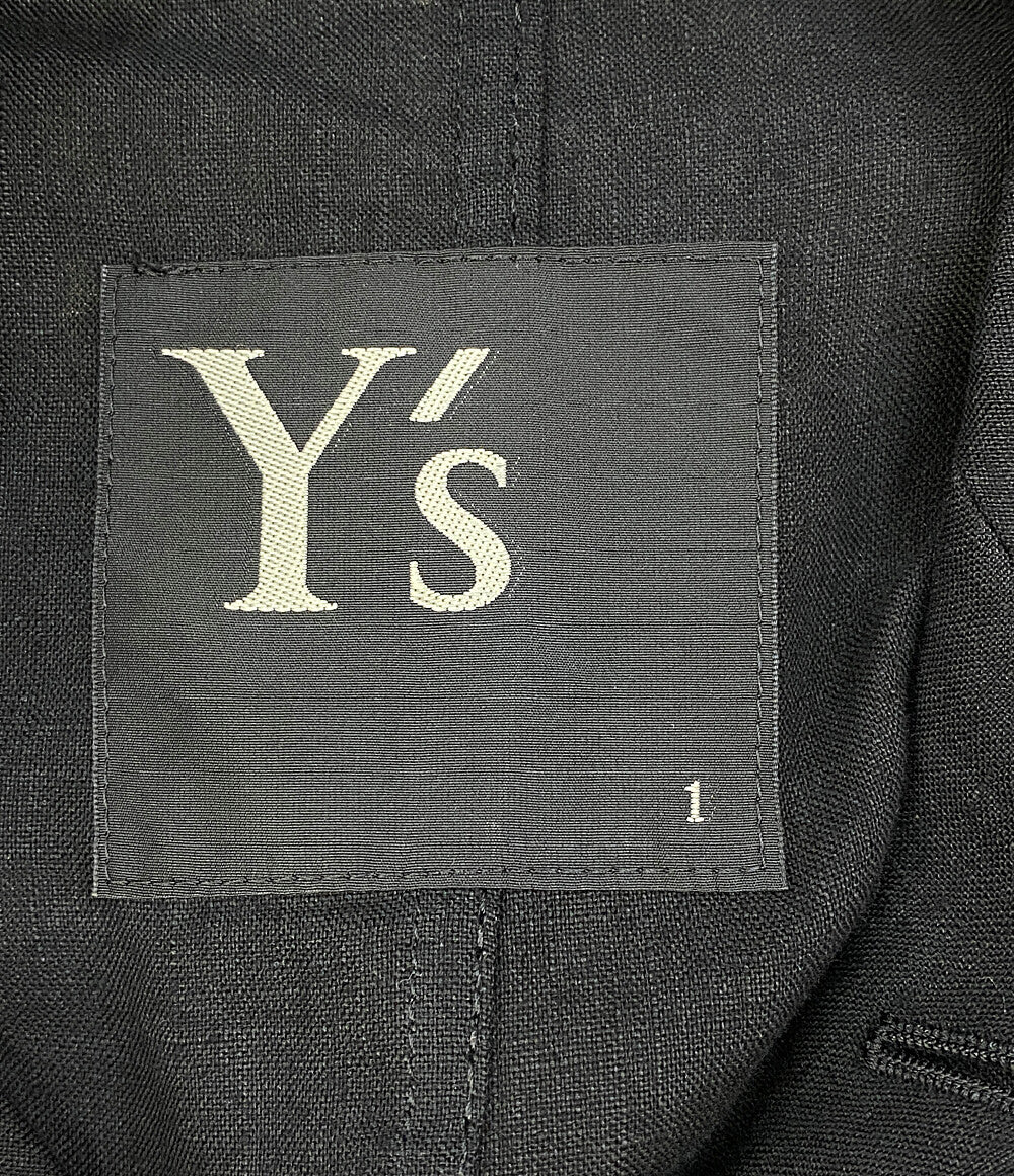 Y's テーラードジャケット YU-J03-300 燕尾 リネン レディース SIZE 1 ワイズ
