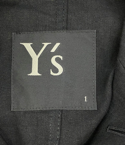 Y's テーラードジャケット YU-J03-300 燕尾 リネン レディース SIZE 1 ワイズ