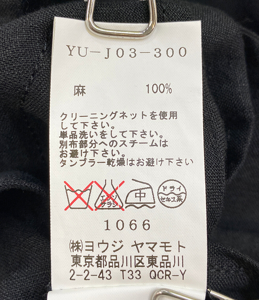 Y's テーラードジャケット YU-J03-300 燕尾 リネン レディース SIZE 1 ワイズ