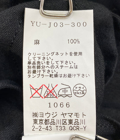 Y's テーラードジャケット YU-J03-300 燕尾 リネン レディース SIZE 1 ワイズ