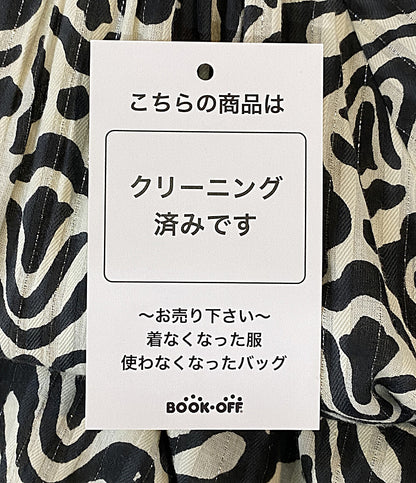 Sara mallika 長袖ワンピース 幾何学総柄 ラメ糸 020451SG3 レディース SIZE M サラ マリカ