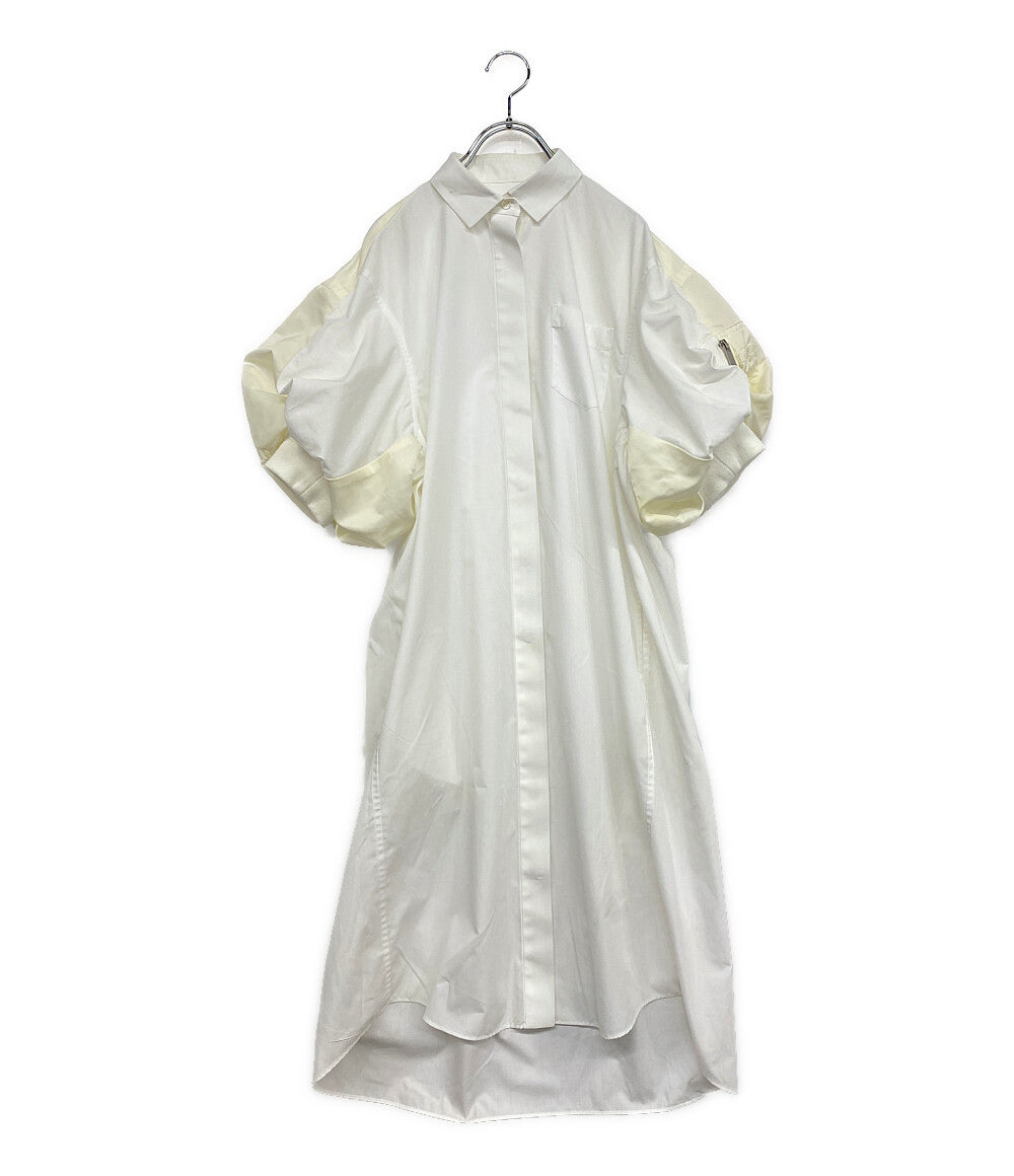 sacai 半袖ボリュームスリーブワンピース 22-06069 レディース SIZE 2 サカイ