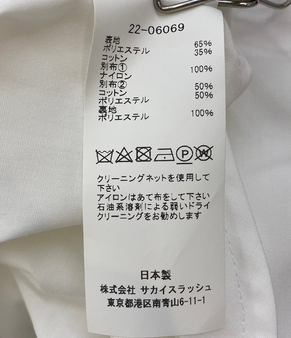 sacai 半袖ボリュームスリーブワンピース 22-06069 レディース SIZE 2 サカイ