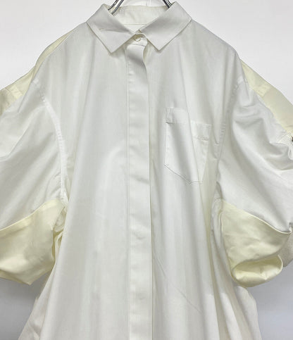 sacai 半袖ボリュームスリーブワンピース 22-06069 レディース SIZE 2 サカイ